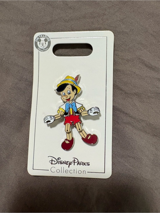 Disney Other - Disney Pinocchio Enamel Pin - Red, Yellow, Blue